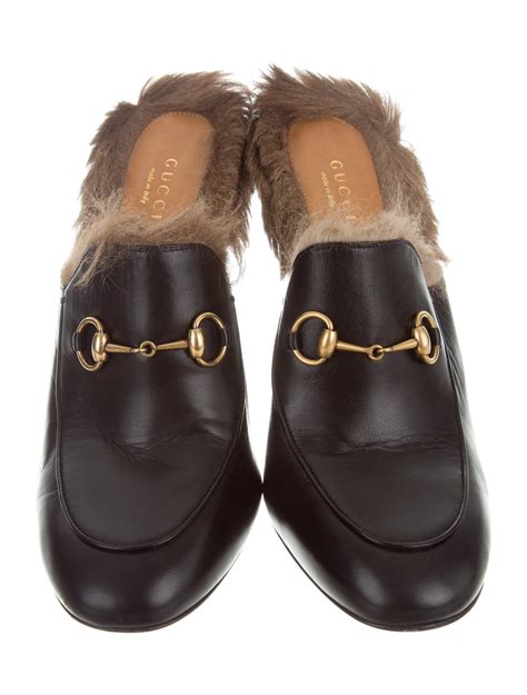 gucci princetown fur mule